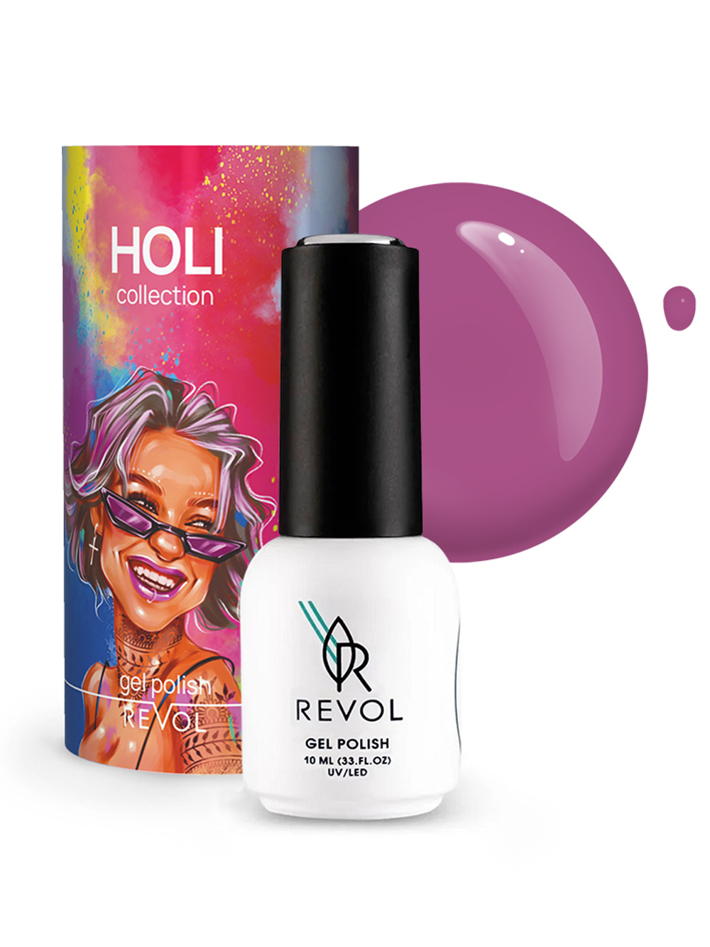 REVOL Гель-лак "Holi" № 08 Mehendi, 10мл