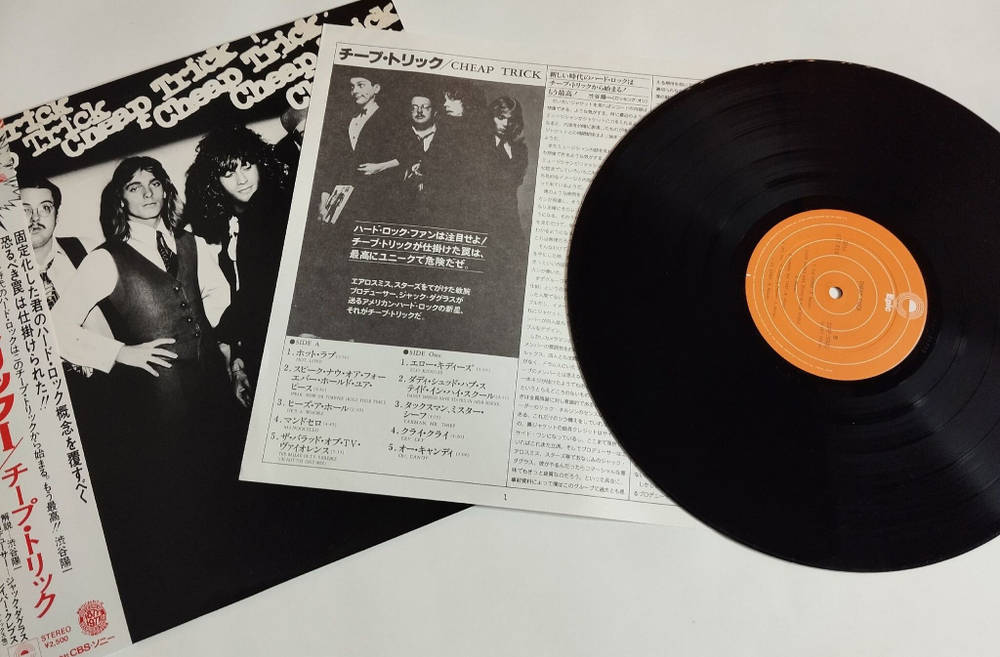 Винтажная виниловая пластинка LP Cheap Trick (Japan 1977) (Obi)