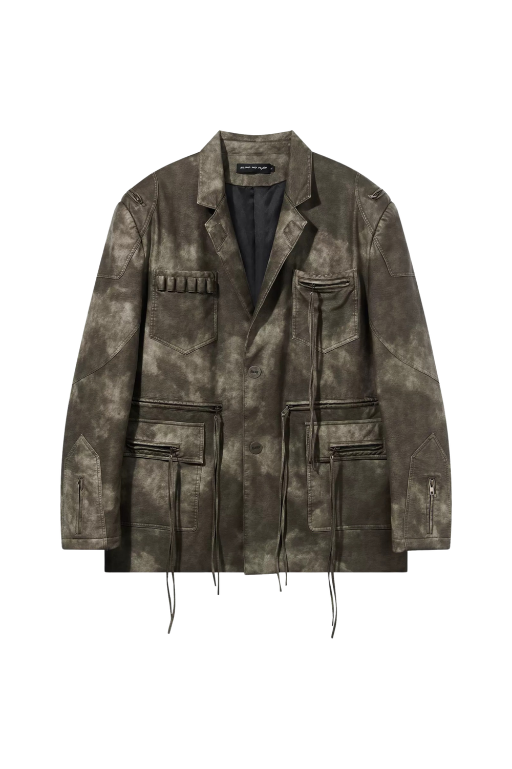 Пиджак BLIND Multifunctional Leather Blazer