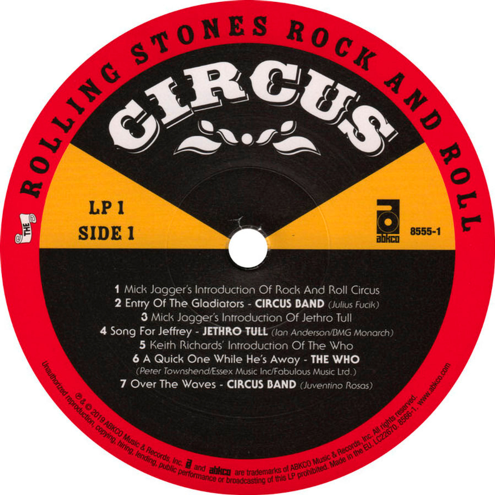 Сборник / The Rolling Stones Rock And Roll Circus (Expanded Edition)(3LP)