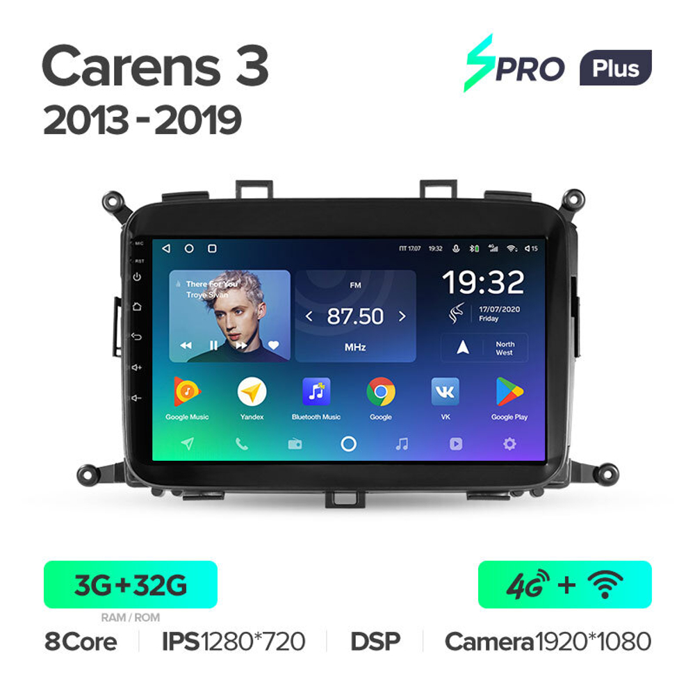 Teyes SPRO Plus 9"для KIA Carens 2013-2019