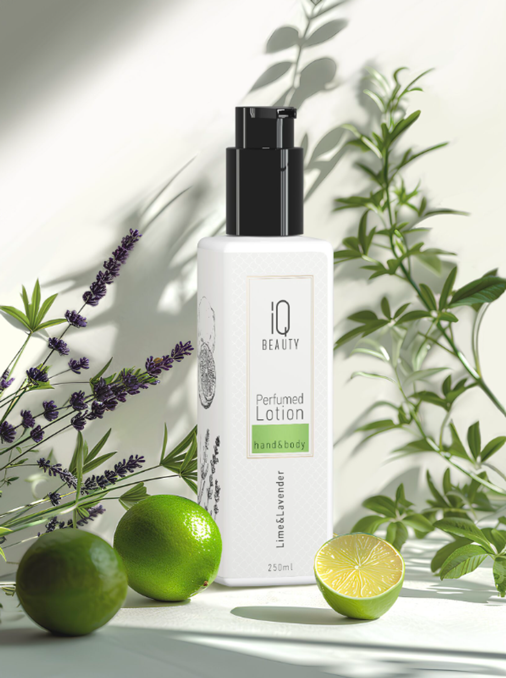 IQ Beauty Perfumed Lotion Lime&Lavender Парфюмированный лосьон для рук и тела, 250мл5