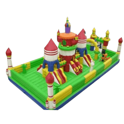 Коммерческий надувной батут "Зелёный замок"