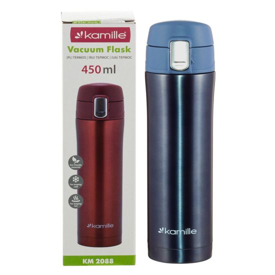 Термокружка 450 мл. из нержавеющей стали Kamille KM-2088
