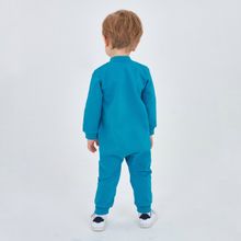 Голубой комбинезон для мальчика из футера KOGANKIDS