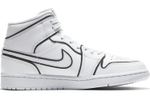 Jordan 1 Mid Iridescent Reflective White Women's