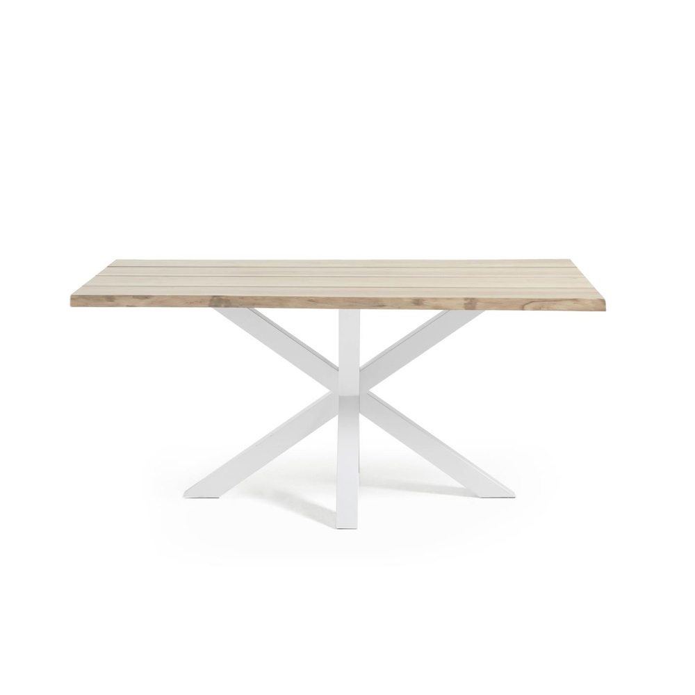 Обеденный cтол Arya 160x90 белый отбеленный дуб