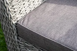 "Капучино сингл" лаунж-зона из искусственного ротанга (гиацинт), цвет серый