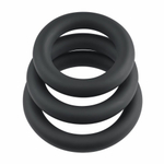 Набор из 3 черных эрекционных колец 3 Ring Circus