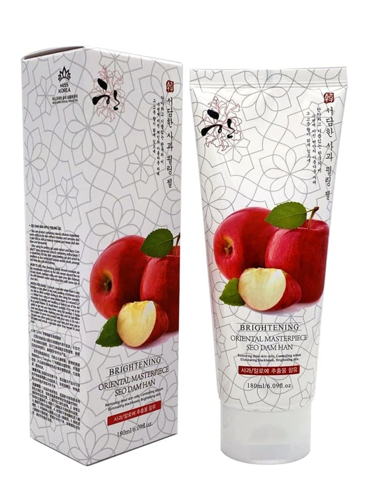 Пилинг-скатка для лица 3W Clinic Seo Dam Han Brightening Apple осветляющий с экстрактом яблока Peeling Gel 180 мл