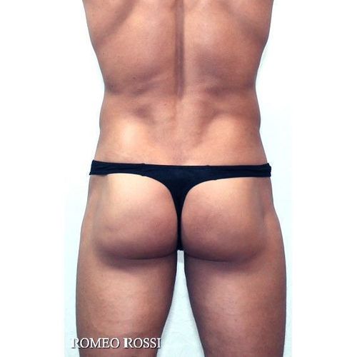 Мужские трусы стринги черные Romeo Rossi Dream String RR1005-2