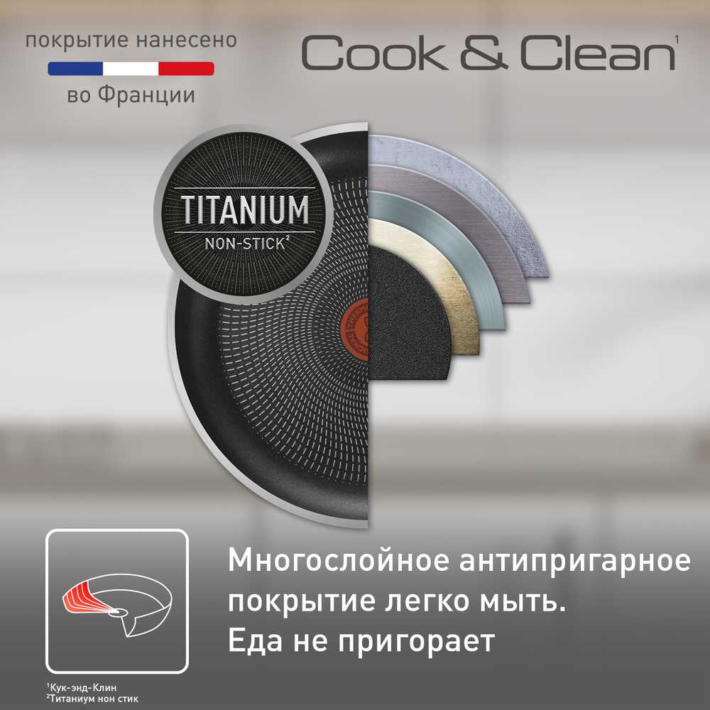 Сковорода Tefal Cook&Clean 26 см 4233126