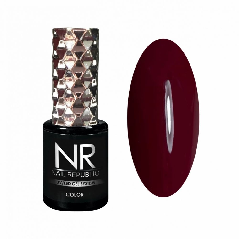 NR Гель-лак 166 - Пурпурно фиолетовый, 10 мл
