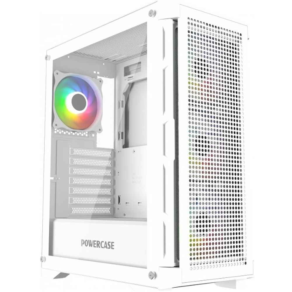 Корпус Midi-Tower PowerCase Ultimate TG, ARGB, White (CUW-A4)