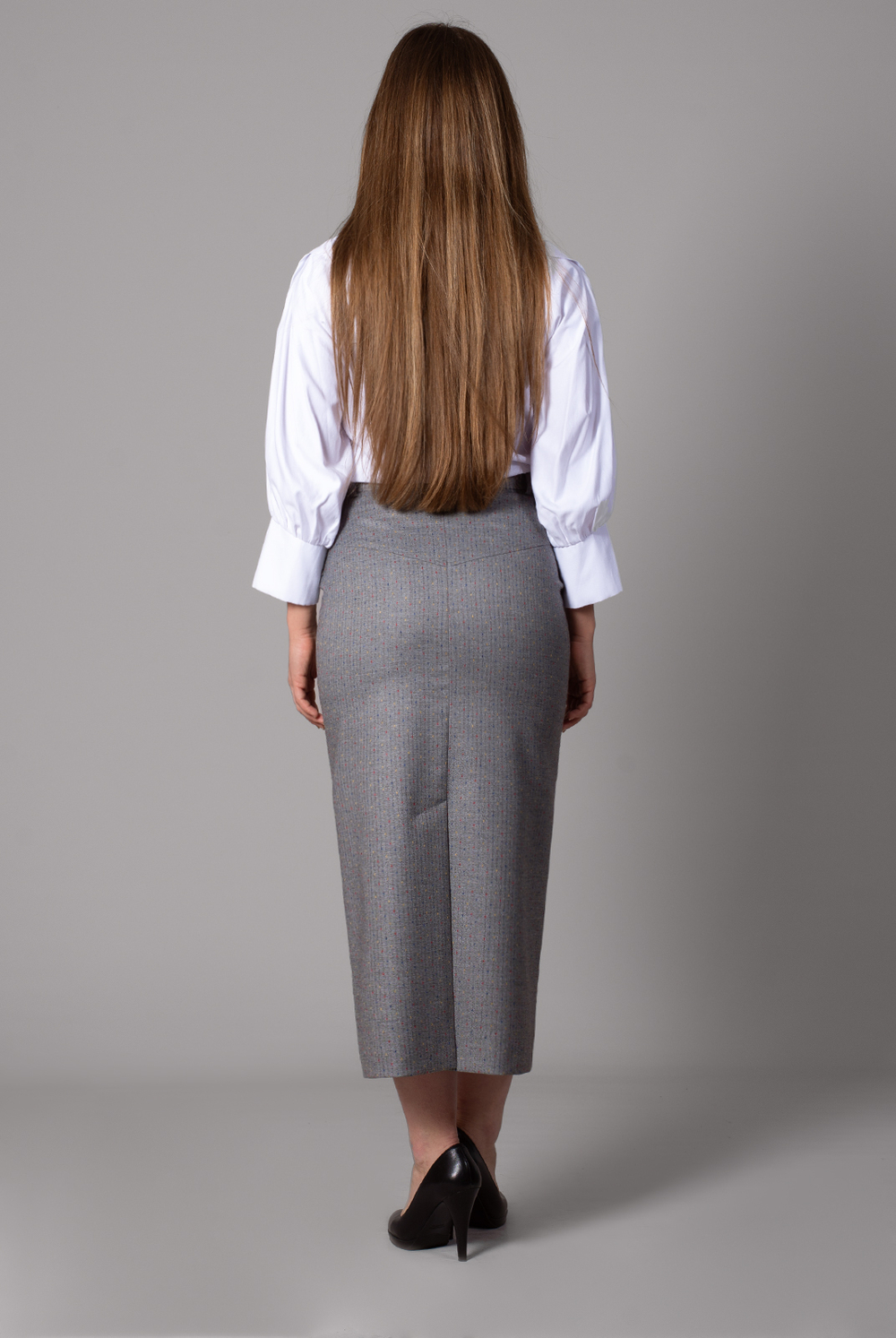 Юбка женская 4336АП, серый #37С014336АП