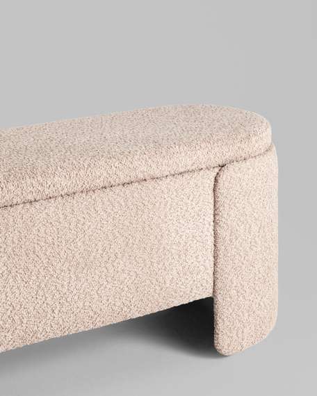 Банкетка Taks с местом для хранения букле капучино