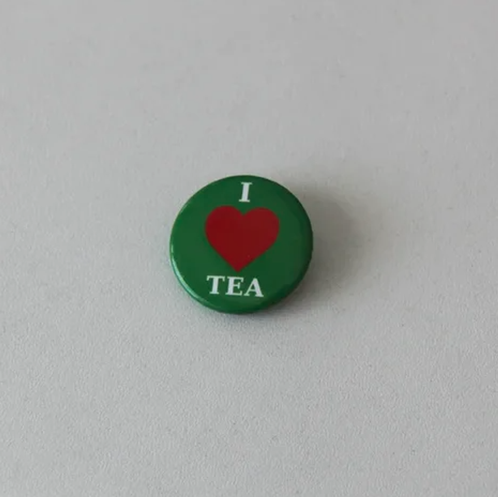 Значок I love tea