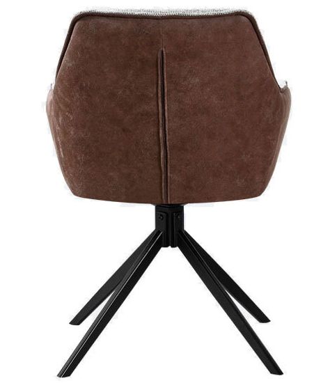 Стул TWIST. поворотно-возвратный 180гр,, бежевый/коричневый / Черный