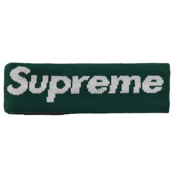 Supreme FW18 New Era Big Logo Headband Dark Green