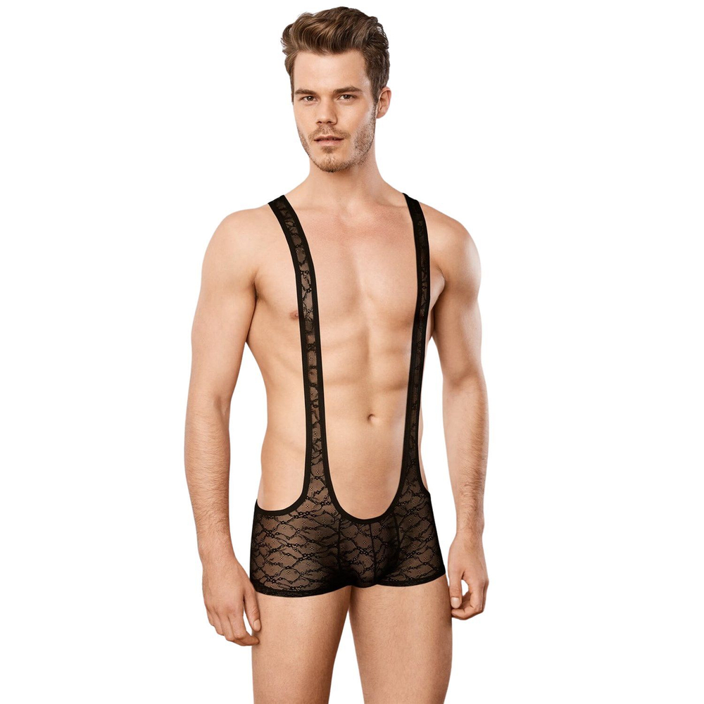 Мужское кружевное боди Doreanse Sexy Body (Размер: XL) (Цвет: черный)