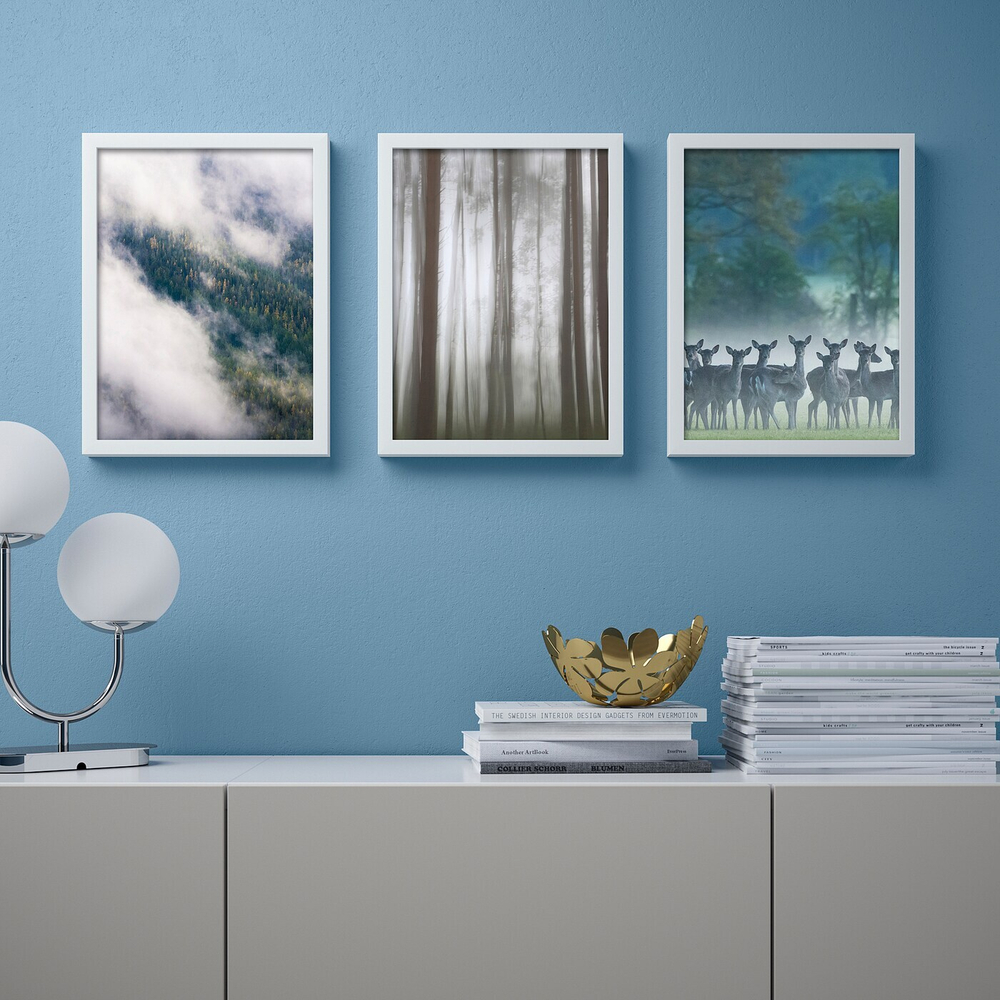 IKEA BILD  (ИКЕА БИЛД)  -  Плакат, Лес в тумане, 30x40 см