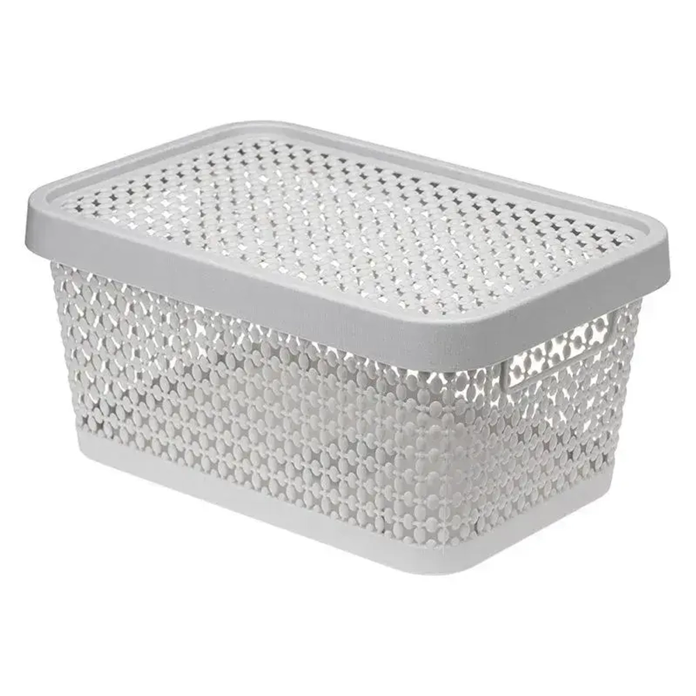 Коробка ПИРУЛА 4,5л с крышкой смоки (комплект 12 шт)