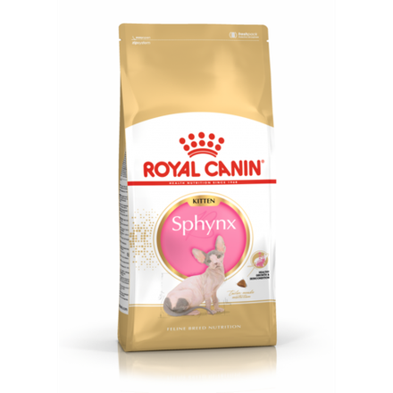 Royal Canin Sphynx Kitten Корм сухой сбалансированный для котят породы Сфинкс до 12 месяцев, 2 кг