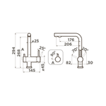 Смеситель Omoikiri Nagano-P-WH