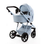 Детская универсальная коляска Adamex Delta Natura - DN-1 Sky (Голубая ткань)