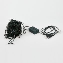 ULD-S2000-200-DGA COPPER IP20 Гирлянда светодиодная. 20м. 200 светодиодов. Медный свет. Провод зеленый. ТМ Uniel