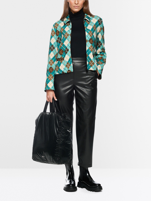 Брюки из экокожи