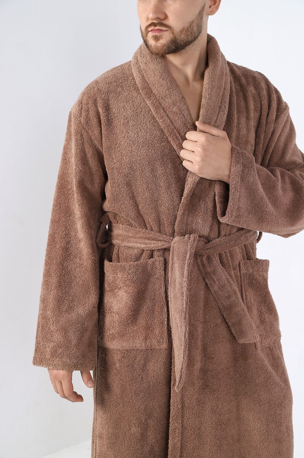 Халат мужской Комфорт-4 Виотекс КОРИЧНЕВЫЙ