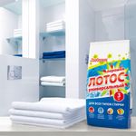 Стиральный порошок автомат 3 кг ЛЮБАША "ЛОТОС", для всех типов тканей, 605569