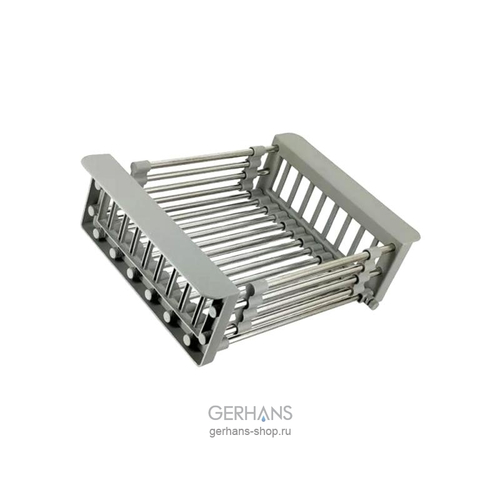 Коландер раздвижной для кухонной мойки K30300 (Серый)