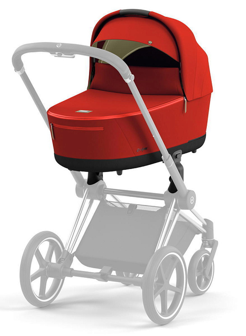 Коляска для новорожденных Cybex Priam IV Chrome Brown Autumn Gold