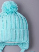 Шапка для мальчика на завязках осенняя