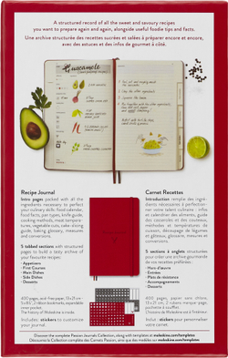 Блокнот для рецептов Moleskine Passion Recipe (PASRECP) 13х21cм в подарочной коробке, красный