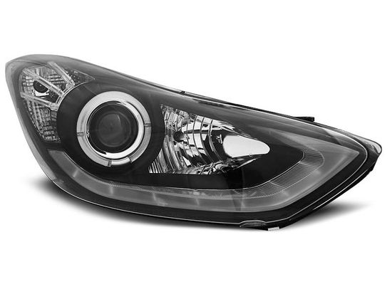 Передние фары BLACK DAYLIGHT LED для Hyundai Elantra V