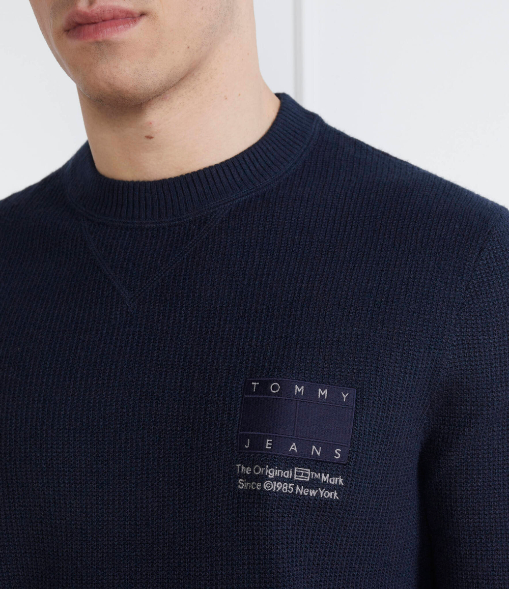 Свитер TJM REG STRCT TONAL FLAG Tommy Jeans - темно-синий(DM0DM18456)