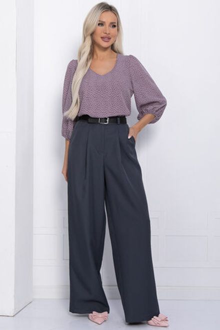 Брюки Марлен НЬЮ (серо-голубые) Б12251-2 LT Collection