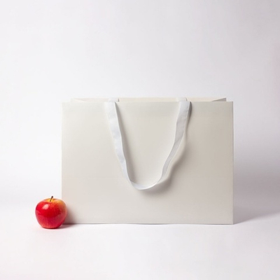 Пакет бумажный, 45x32x24, белый матовый, с вклееной ручкой