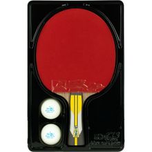 Ракетка для настольного тенниса DOUBLE FISH 6A+C, ITTF Approved, + 2 мяча
