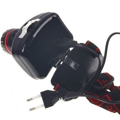 Фонарик с аккумулятором налобный SH-1911A, 012810 Черный