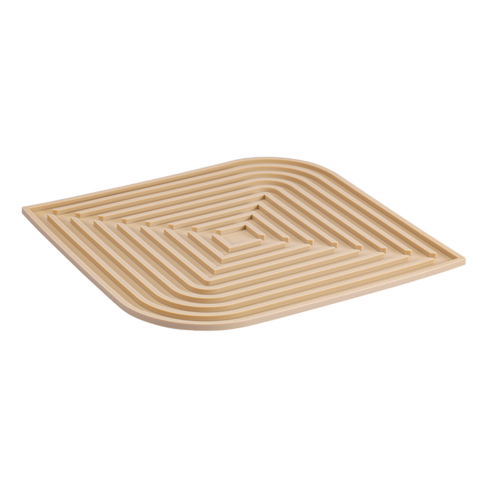 Коврик для сушки посуды dry flex, 34,5х31,5 см, бежевый