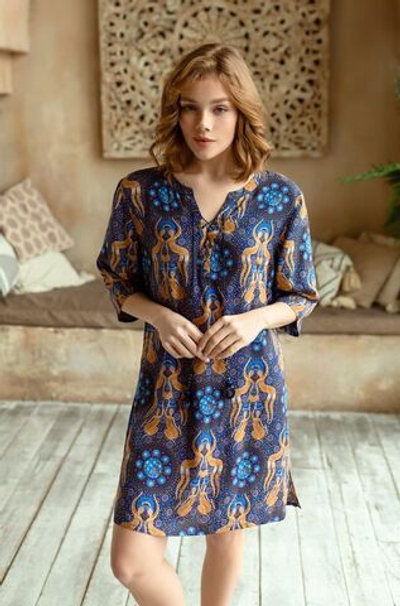 Туника средней длины Gera (Размер: XXL) (Цвет: разноцветный)