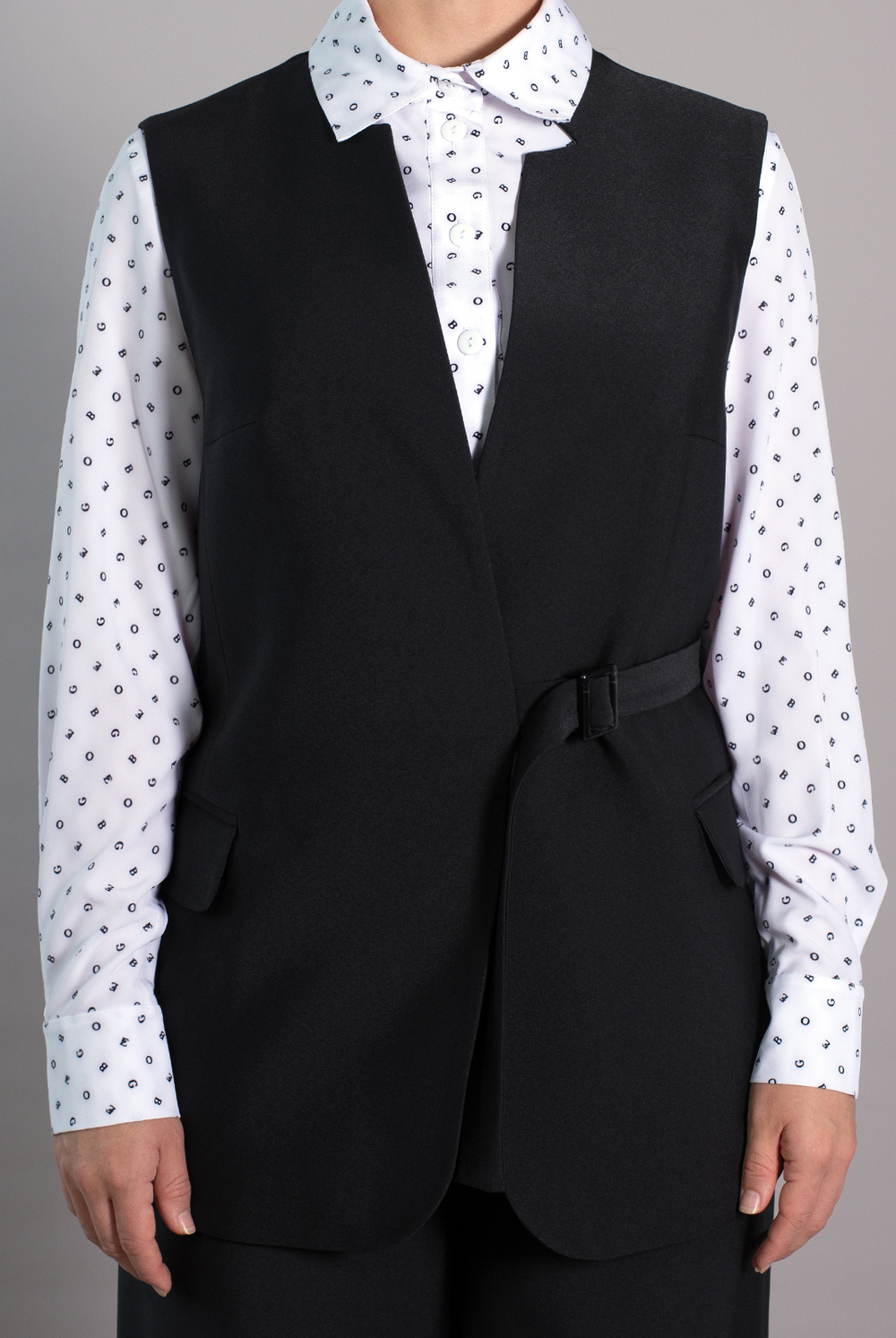 Жилет женский 4409зп, черный #70Ч064409зп