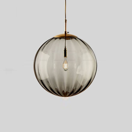 Pendant design lamp Melon  ( Smoky )