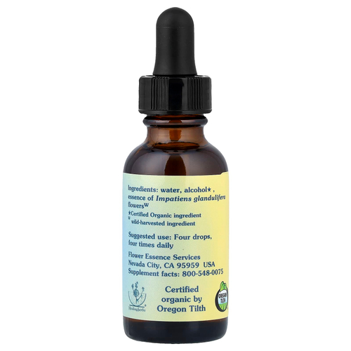 Flower Essence Services, недотрога, цветочная эссенция, 30 мл (1 жидк. унция)