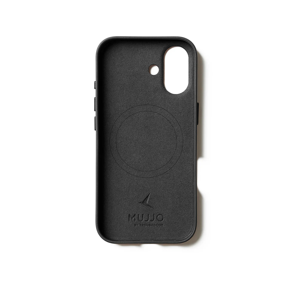 Чехол Mujjo Leather для iPhone 17 черный