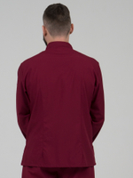 Бордовый мужской китель "Вишня" для повара и кондитера NVDesign